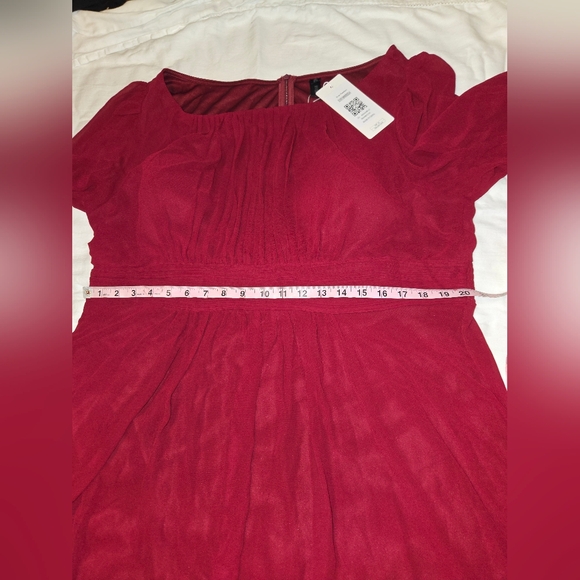 New! Ever Pretty Raccolta Carta Evening Gown Bridesmaid Dress Burgundy Size 24US - Picture 9 of 15